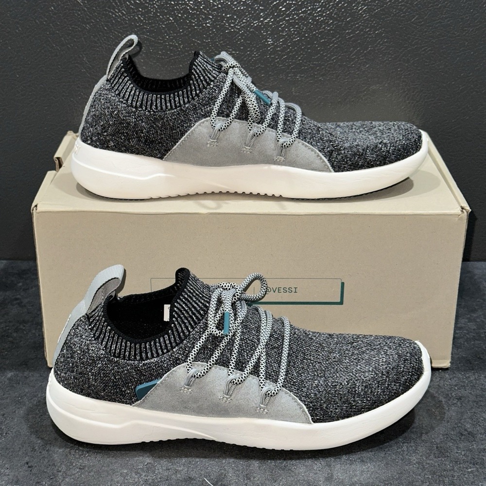 Vessi Women's Cityscape‎ Classic Sneaker Charcoal Gray Size W5 Waterproof Shoes